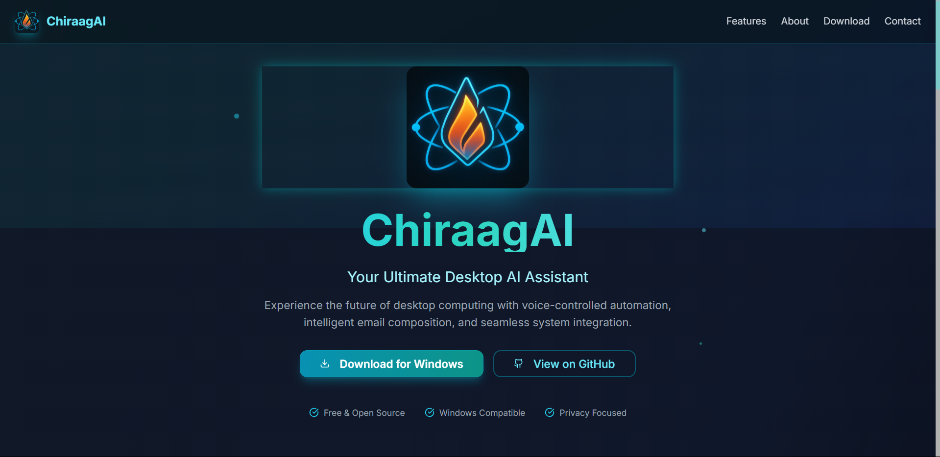 ChiraagAI - AI Desktop Assistant