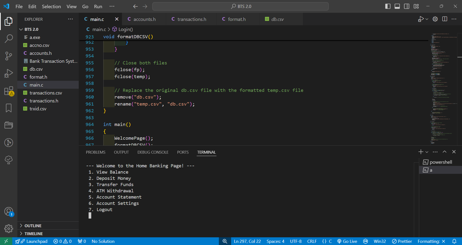 CLI Based Bank Transaction System