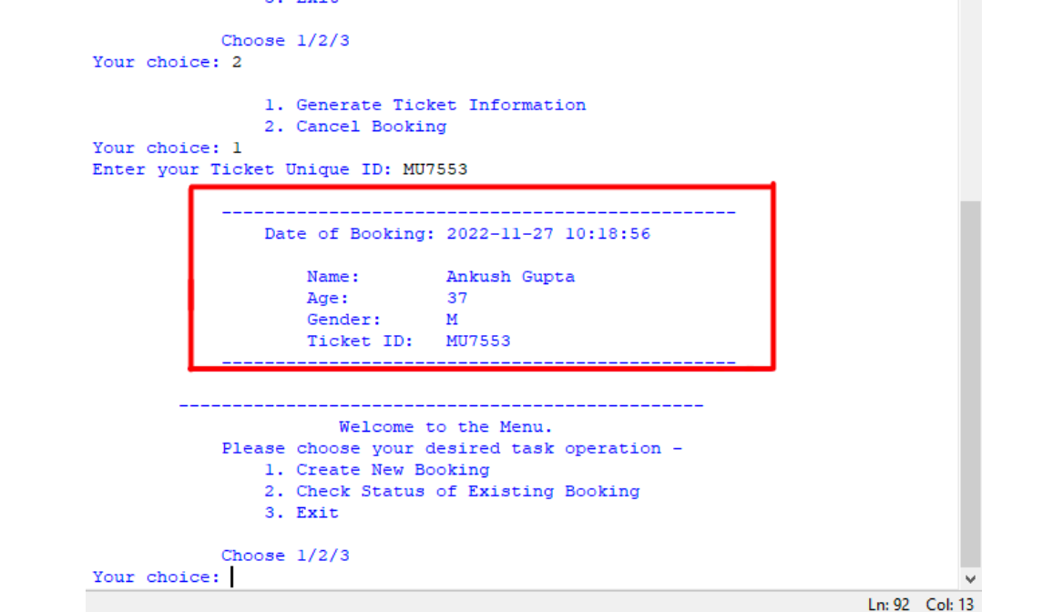 Bus Ticket Booking System